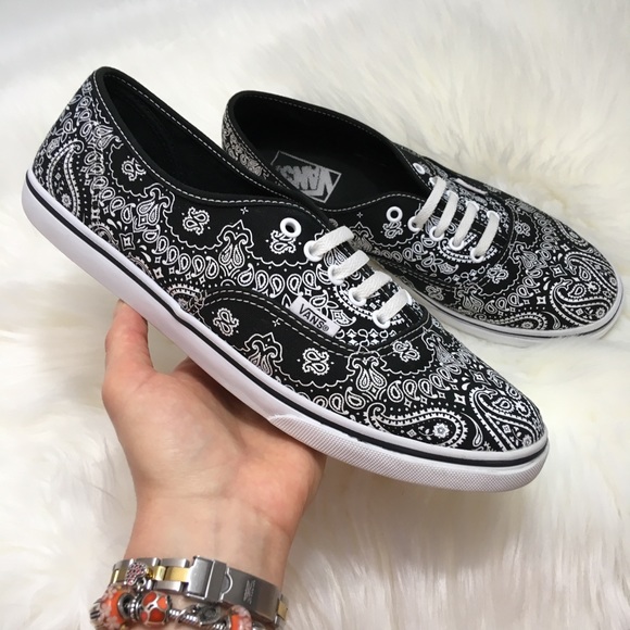 black bandana vans